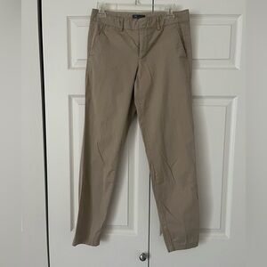 Vince women’s tan khaki pants size 4 cotton style v193320802 cotton blend office